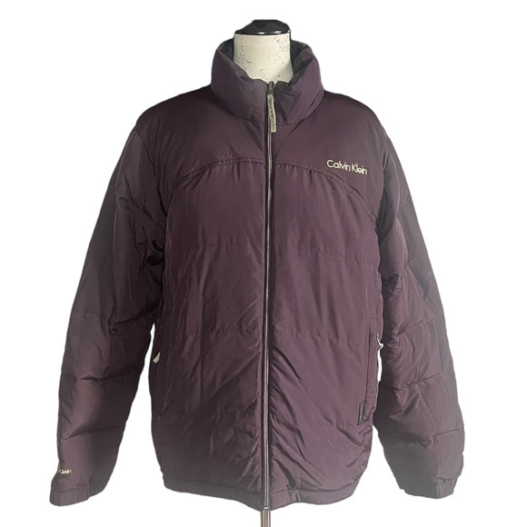 Calvin Klein Reversible Puffer Jacket Black / Purple XL‎ - Picture 1 of 9